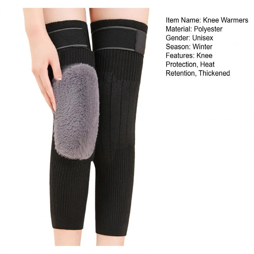 Wool Knee Warmer Unisex Knee Pads With Strap