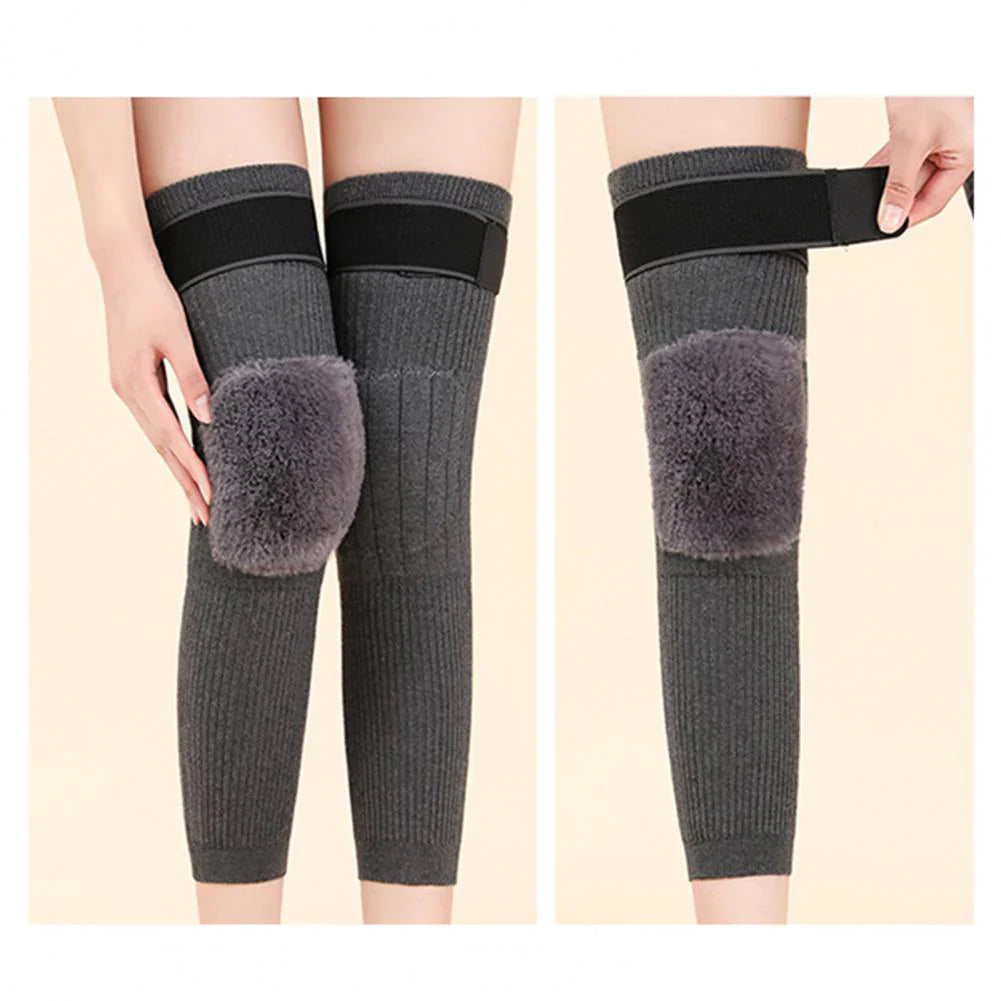 Wool Knee Warmer Unisex Knee Pads With Strap