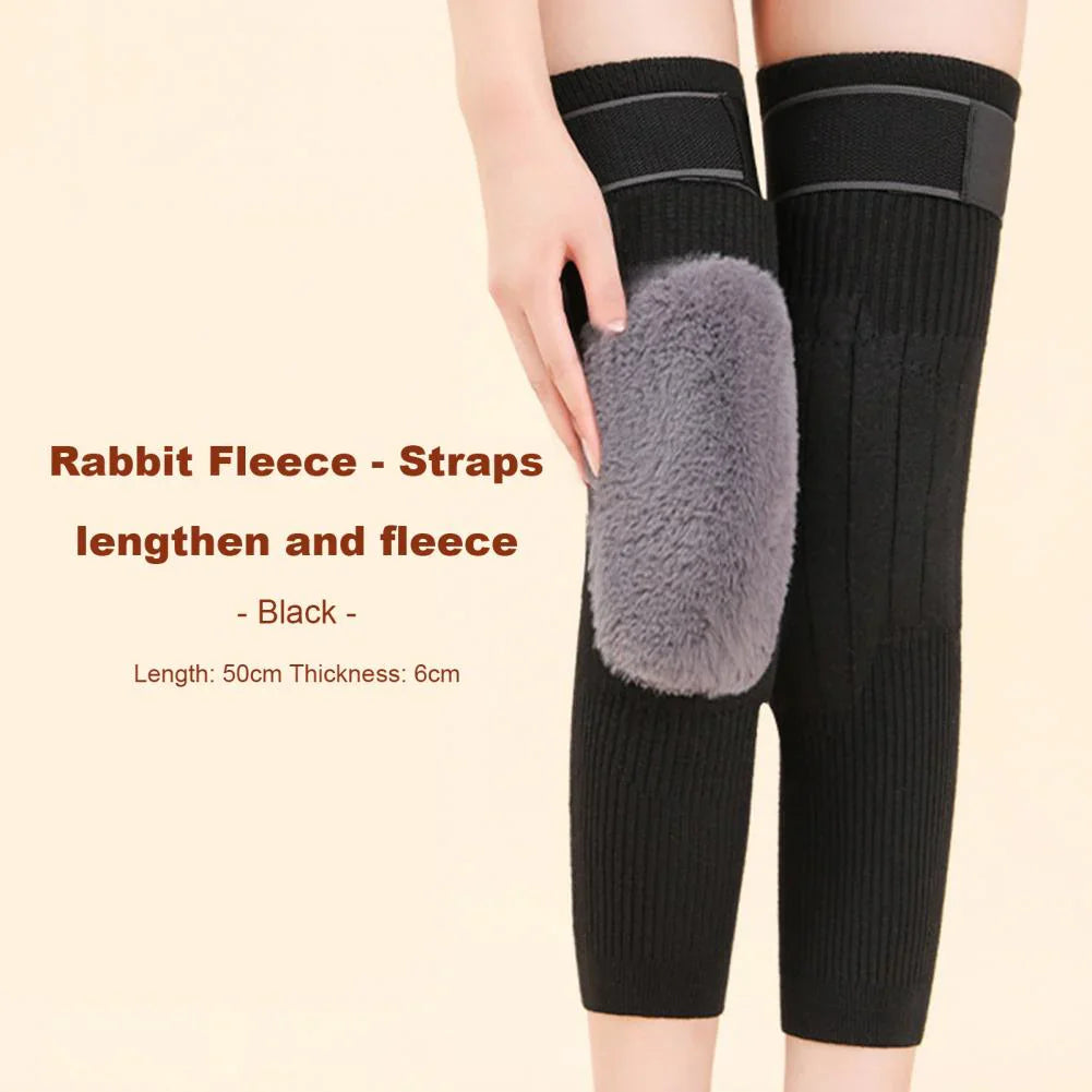 Wool Knee Warmer Unisex Knee Pads With Strap